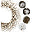 Couronne d'hiver - blanc - couronne artificielle de 20 pouces avec baies blanches pour décoration de porte d'entrée, de fenêtre, de mur, de fête intérieure ou extérieure et d'hiver