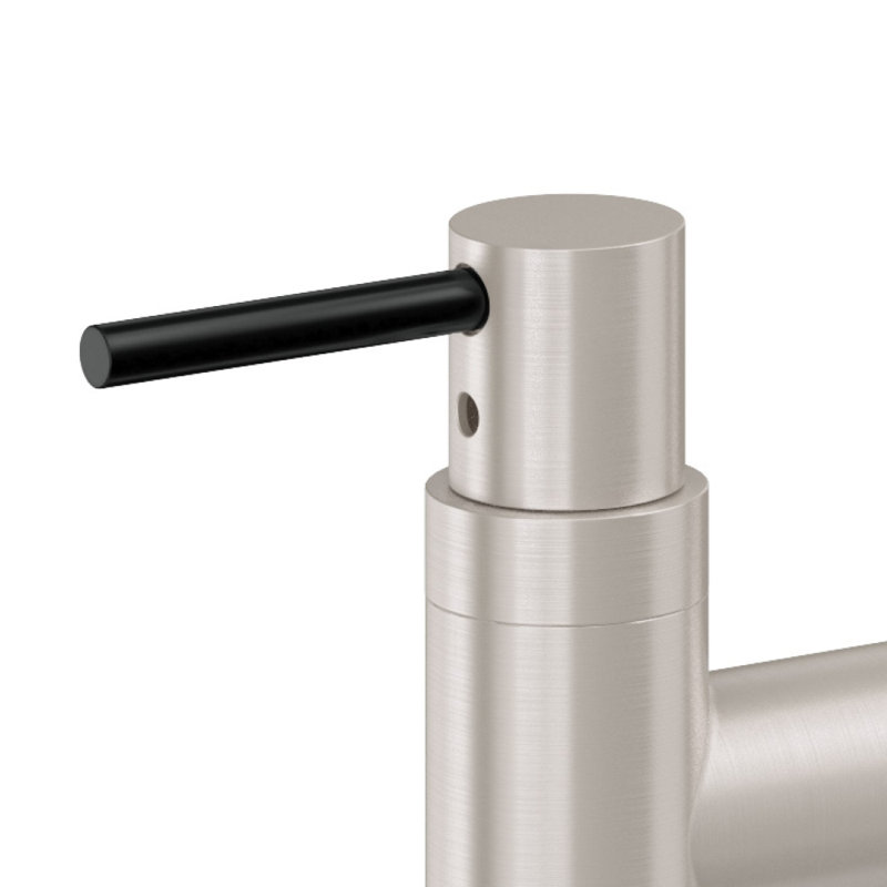 Corsano Side Spray Kitchen Faucet, Satin Nickel, With Side Spray, 52 Series Black Stick