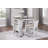 Transitional Design And 3-Piece Pack Counter Height Set Table W Display Shelf USB Ports And 2X Counter Height Chairs Fabric Upholstered Dining Furniture