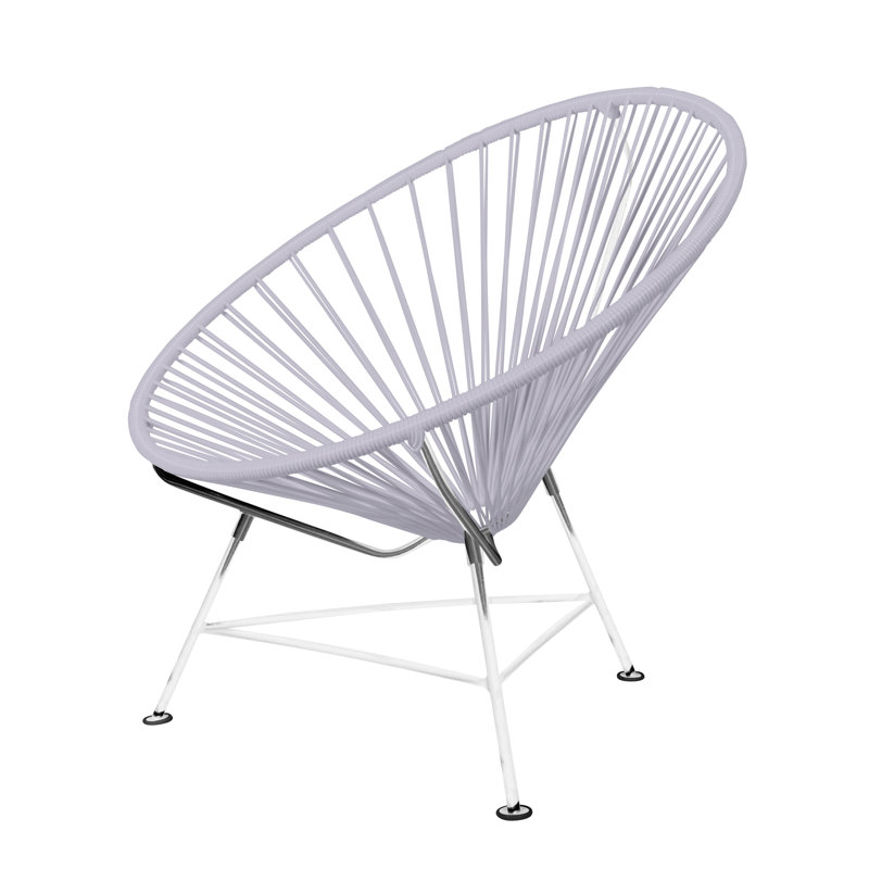 Innit Indoor Handmade Lounge Chair, Clear/Chrome