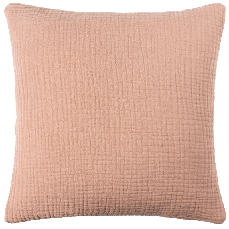 Square Cushion Cover, Pink Clay