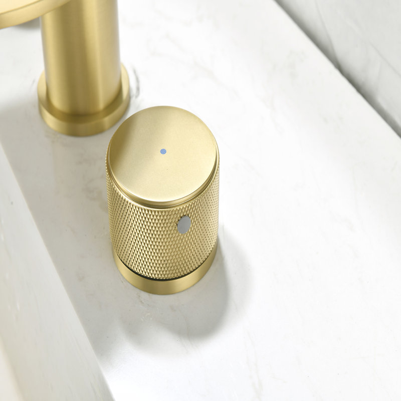 Widespread 2-Handle Bathroom Faucet, Brushed Gold
