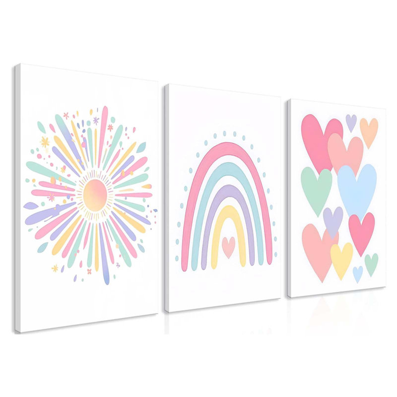 3 Piece Wrapped Canvas Wall Art