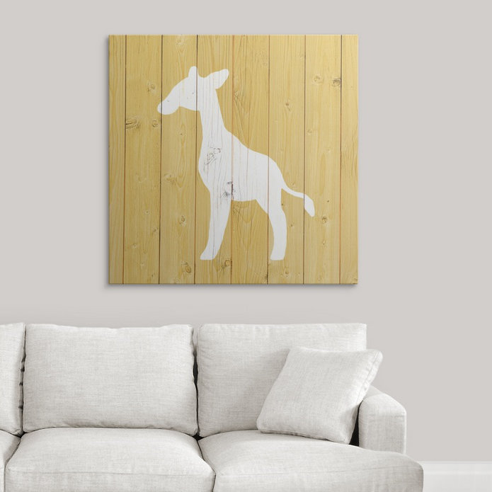« giraffe zoo animal shape », impression, H 30 po x l 30 po x P 1,25 po, Toile
