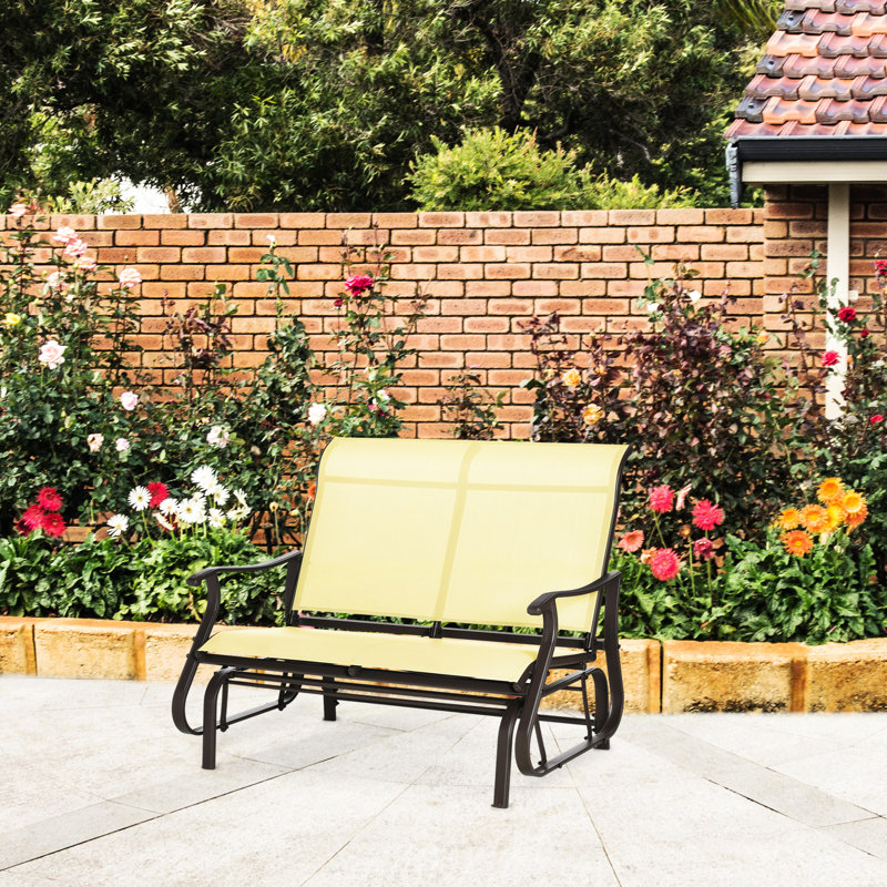 Banc oscillant d'extérieur pour 2 personnes Outsunny