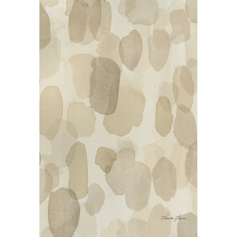 Natural Abstract III Crop by Laura Horn - Painting, 91 cm H x 61 cm W, Black Floater Framed