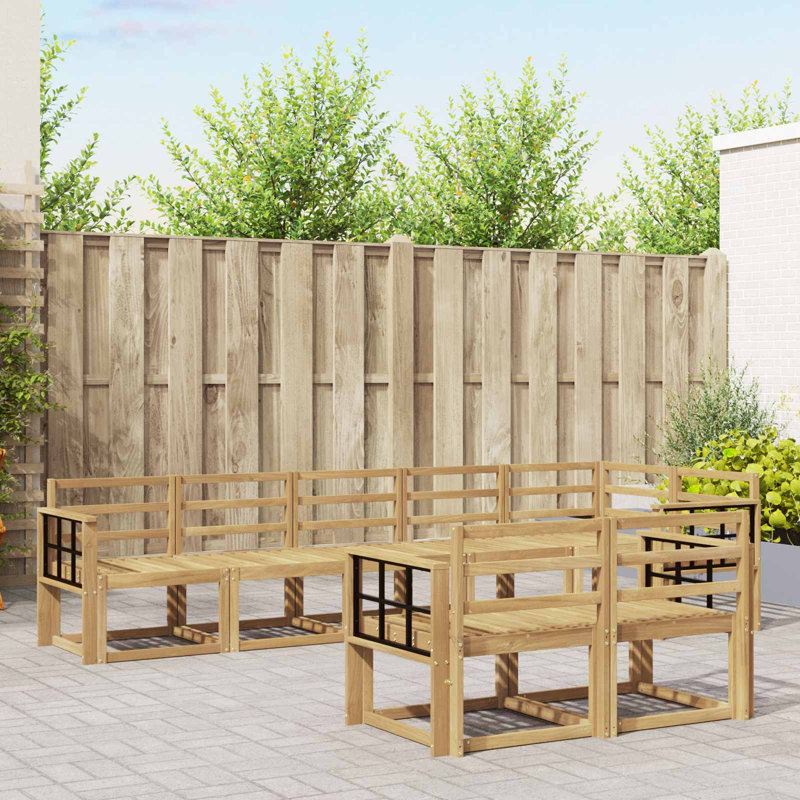 306cm Wide Patio Sofa, 8