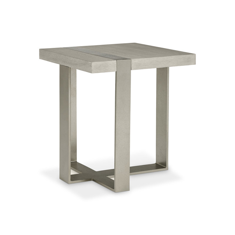 Bernhardt Tempo Metal Base Side Table