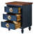 Bleu antique / noyer est en rupture de stock