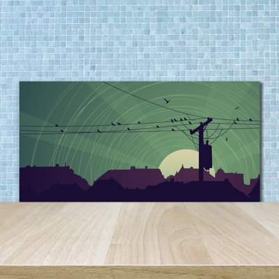 Coheman 50cm W x 100cm L Glass Peel and Stick Panel