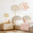Euzelia 20'' Gold, Metal Mesh Shade, Floral Table Lamp with Glass LED Bulb