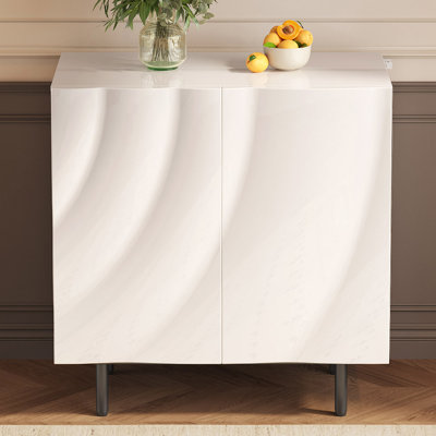 31.5" Sideboard Buffet Cabinet, White, Living Room Dining Room