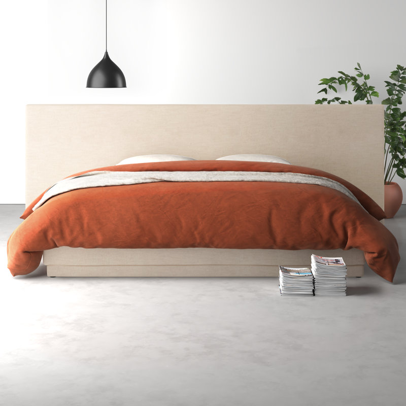 Isolde Upholstered Platform Bed, Extra Wide King