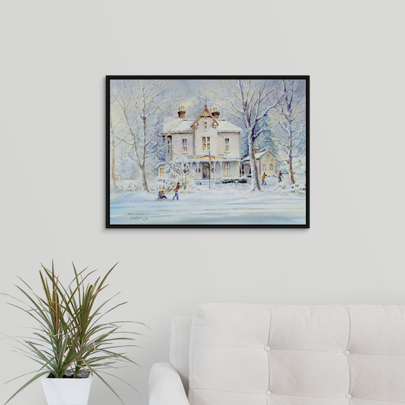« finley angle » par jess hager, peinture sur toile, H 18 po x l 24 po x P 1,75 po, Cadre noir