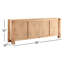Alpine 80" Buffet In Distressed Oak