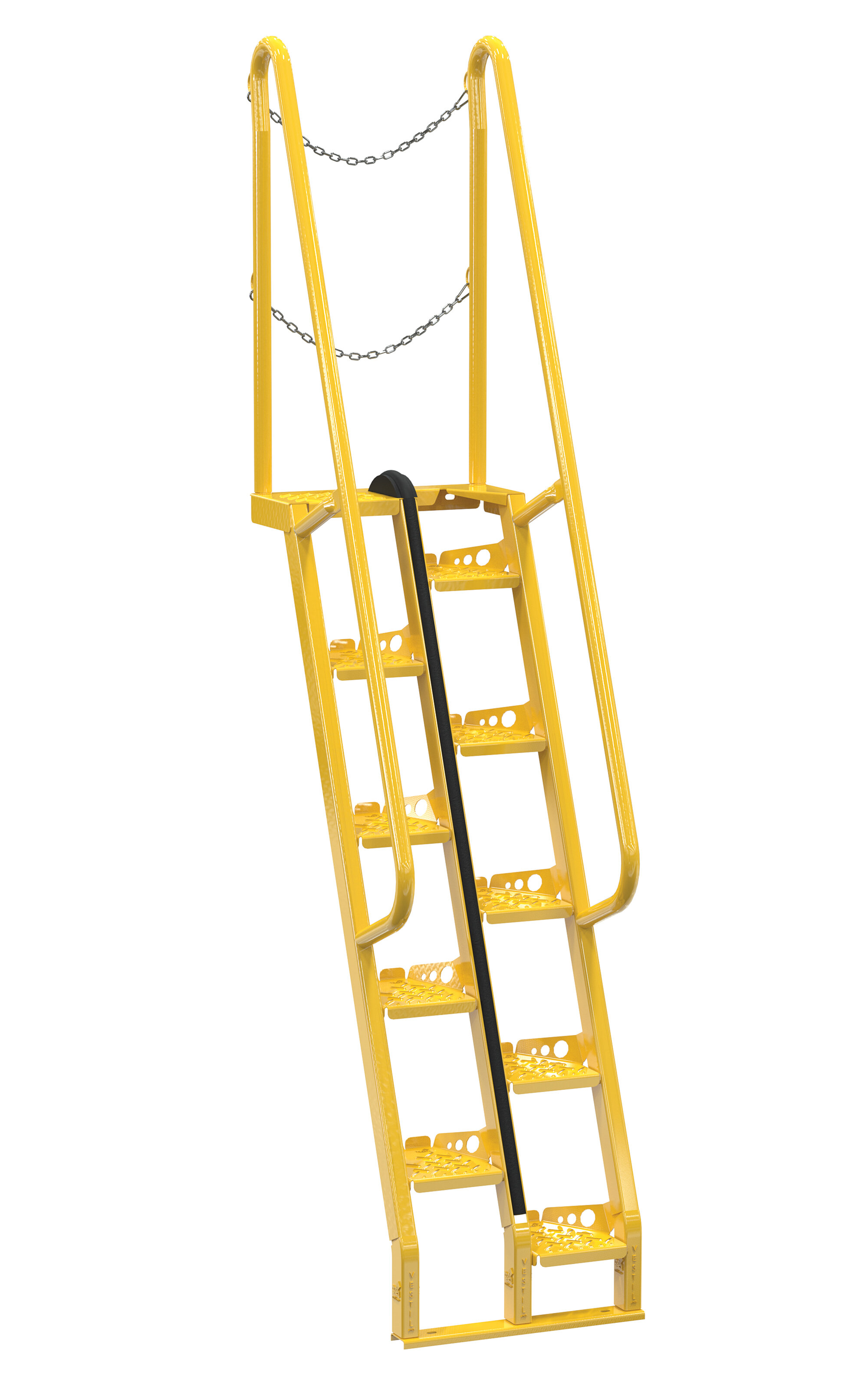 Vestil 9.48' Steel Straight Ladder | Wayfair