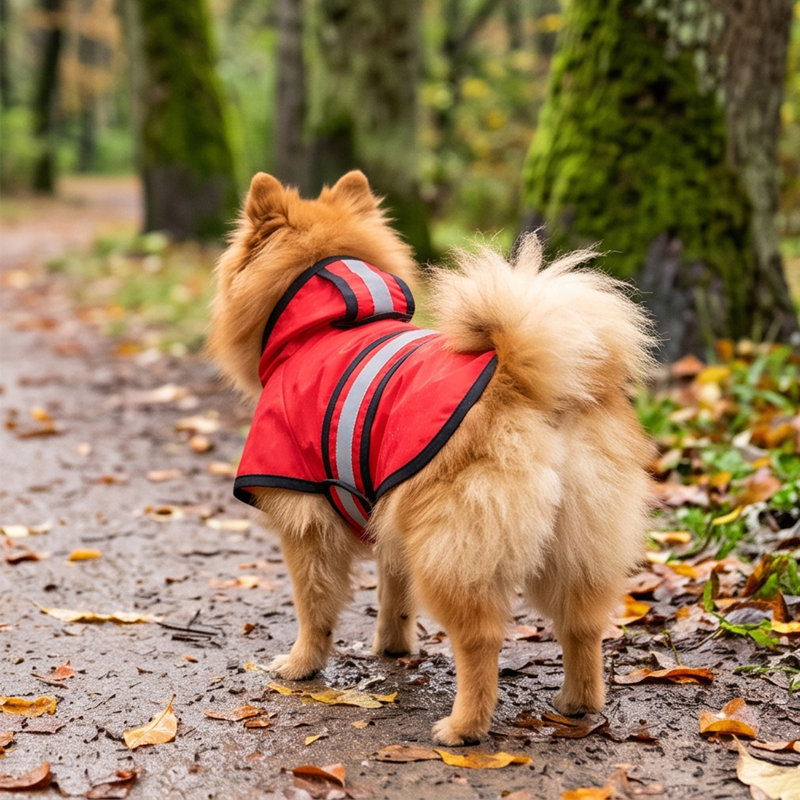 Outdoor swimsuit with a tail Waterproof Dog Raincoat Pet Jacket Outdoor Rain Cover For Dogs Cats Walking Travel Weather Protection Clothing