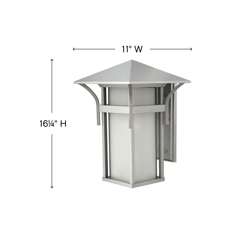 Harbor Outdoor Wall Lantern, Non-Energy Saving/Non-Dark Sky, Small, Anchor Bronze