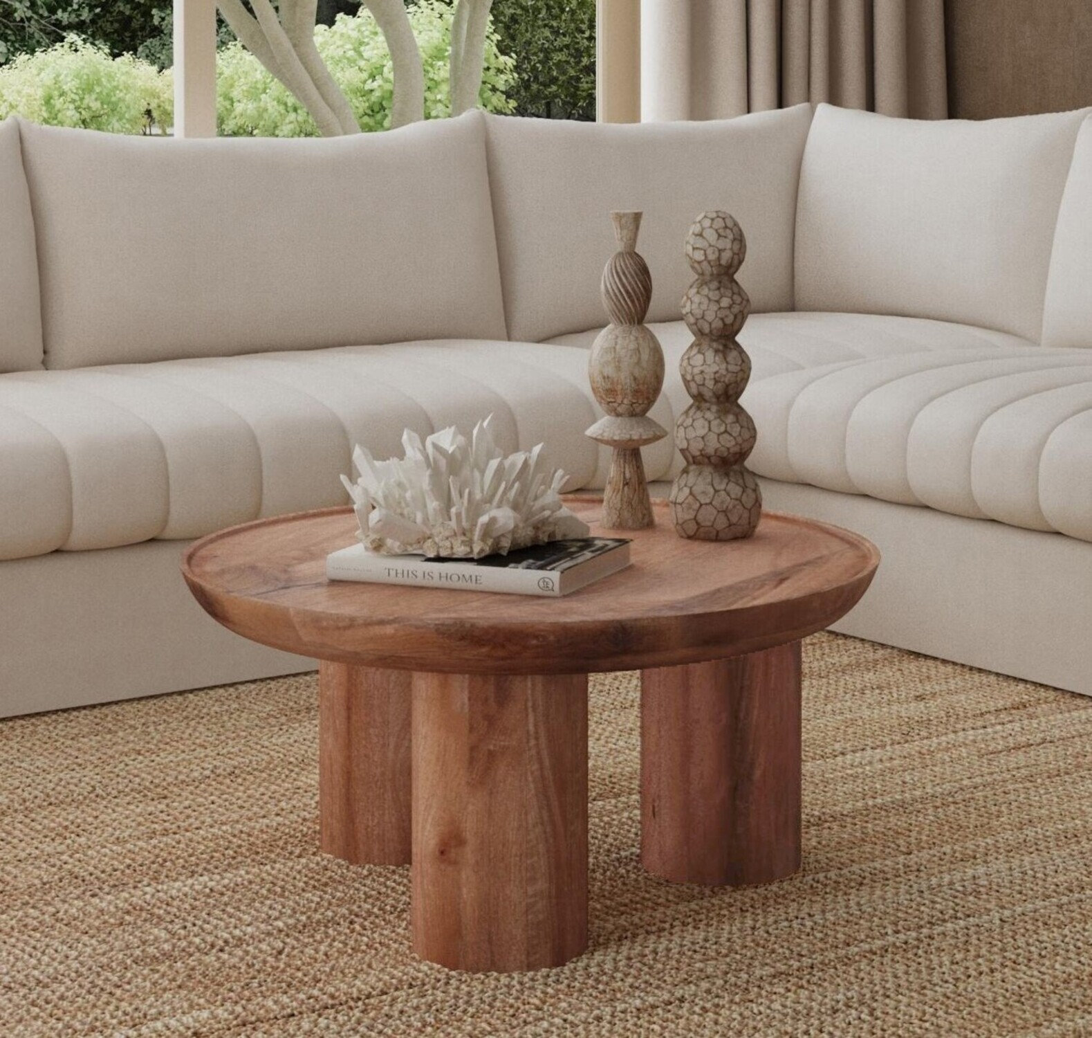 Hailie Solid Wood Single Coffee Table