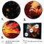 «Orange Butterfly Fish Ocean Dance II - Butterfly Fish», art mural 4 pièces-1438951539