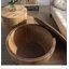 Table basse en bois aggloméré noir 39,37 pouces Modern Handcraft