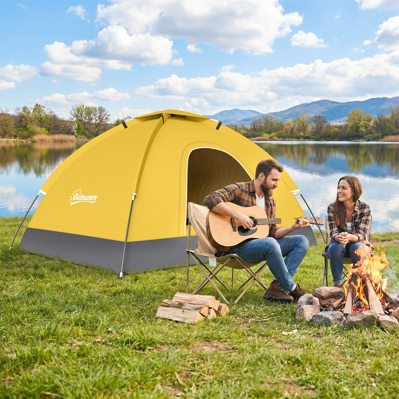 2 Person Tent, Yellow