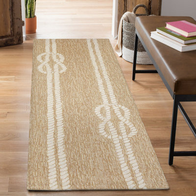 Tapis brun clair touffeté à la main Wooton
