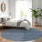 Machine Washable Indoor/Outdoor Christain ACN1414 Navy Rug-109531035