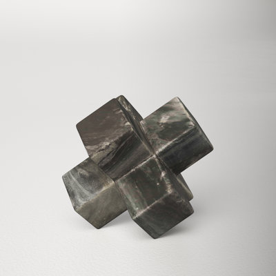 Neutral Contemporary Marble 7" Jack Sculpture