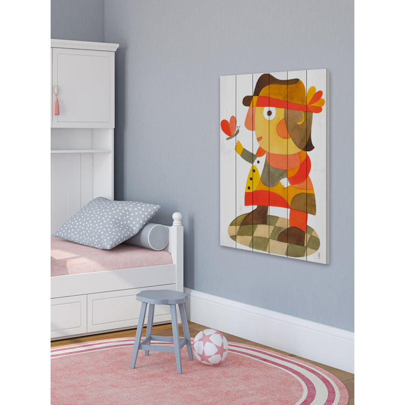 " Mister D " by Yolanta Gawlik, 60" H x 40" W, White Wood