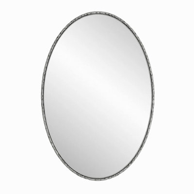 Iron Art Oval Retro Mirror, Antique Effect, Wall Hanging, Suitable For Bathroom, Bedroom, Living Room