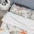 Green and Orange Wildflowers I - Modern Duvet Cover Set - Microfiber Polyester-66389230