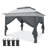 11 Ft. W x 11 Ft. D Pop Up Instant Steel Patio Gazebo with Solid Wall-86915908-86915907