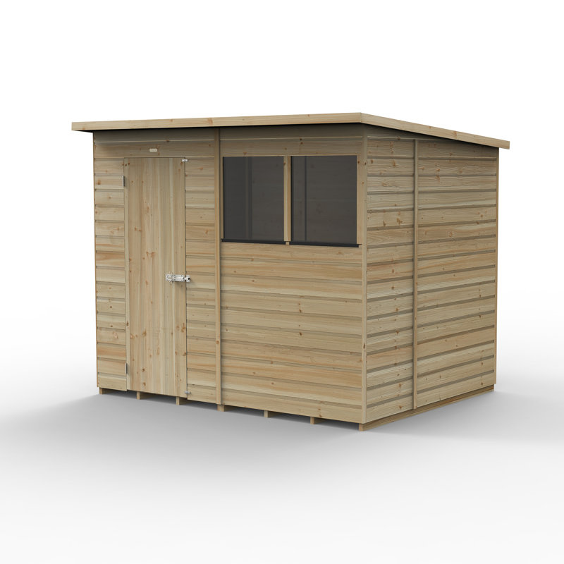 Beckwood 6 ft. 6 in. W x 8 ft. 3 in. D Solid Wood Flat Garden Shed
