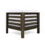 Chaise d'angle blanche par - Wood For Force, chaise rembourrée avec de l'eau, coussins inclus, 29,52 x 29,52 x 26,32