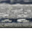 Nuit Arabe Wool Geometric Area Rug in Blue-153436875