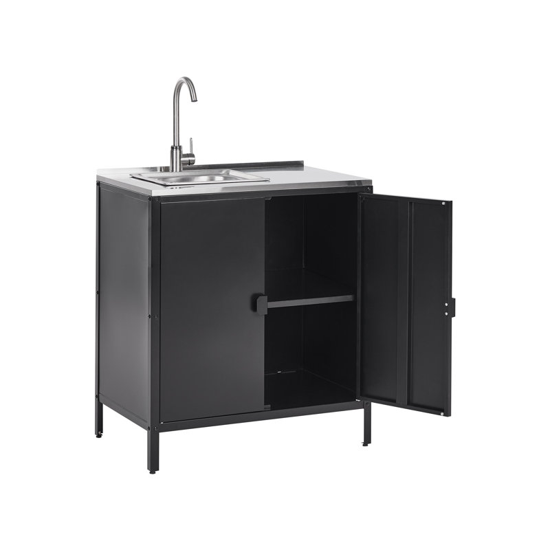 Beliani 160cm 2 Modular Outdoor Kitchen