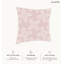 Coussin décoratif en polyester floral