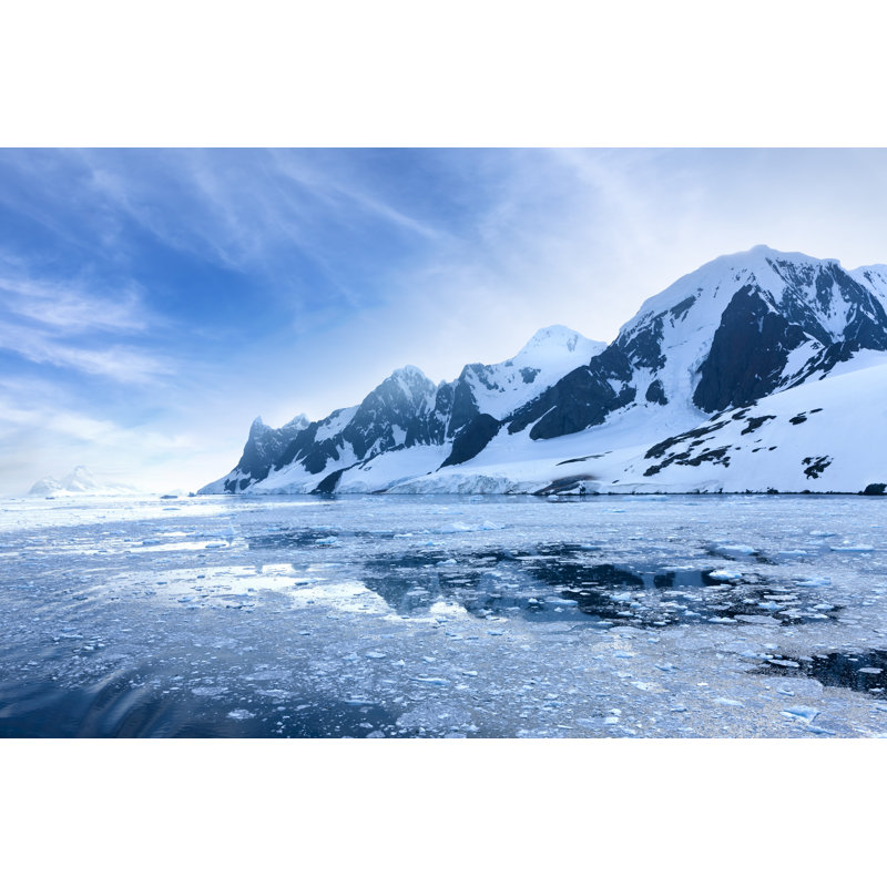 Antarctique Snowy Mountain par Grafissimo, H 12 po x l 18 po