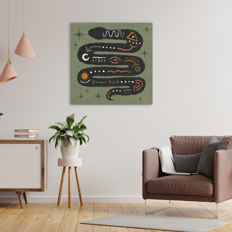 Wee Bit Wicked Iv, art contemporain, H 24 po x l 24 po