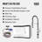 Edison 19" H 1-handle Pull-Down 2-Function Sprayer Touchless Kitchen Faucet-68838174