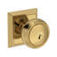 Bremerton Keyed Entry Knob with Chamfered Square Rose in Polished Chrome-2145021300