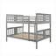 Full Over Full Bunk Bed With Ladder For Bedroom