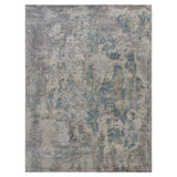 Multicolored Traditional Silk Wool Blend Rug - 8'9" x 12'4"