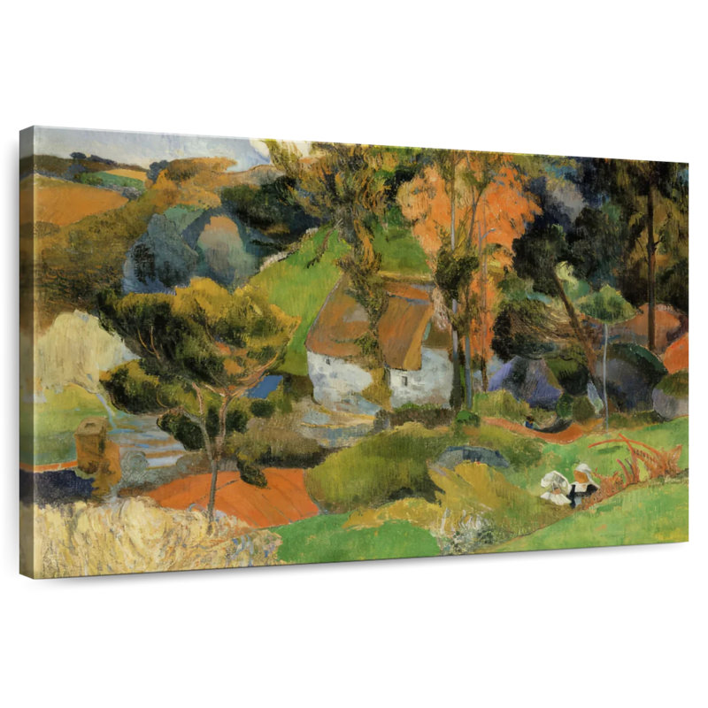 Paysage d'Alvord à Pont-Aven, H 30 po x l 45 po