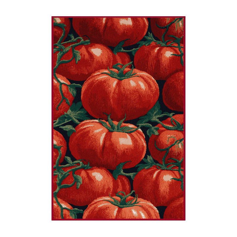  Tapis lavable tomates Beefsteak, Rectangulaire 7 pi x 10 pi