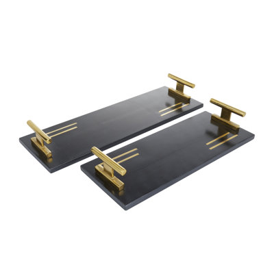 Ensemble de 2 tables basses Marble