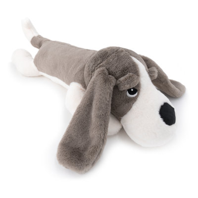 Coussin 3D en fausse fourrure pour chien, gris