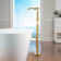 Lumen 1 Handle Floor Clawfoot Tub Faucet with Diverter