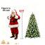 Sapin de Noël artificiel ultra réaliste de 2,74 m (9 pi), préilluminé avec 700 DEL blanc chaud, pommes de pin rustiques, branches articulées pour une installation rapide, grande décoration saisonnière pour la maison-1653683203